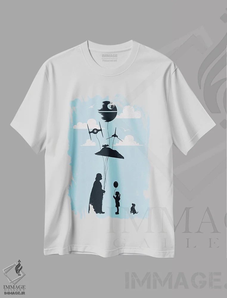 تیشرت سفید طرح دار هدیه ای برای تو، هنر دیجیتال اثر ۲ توست دیزاین | immage.ir