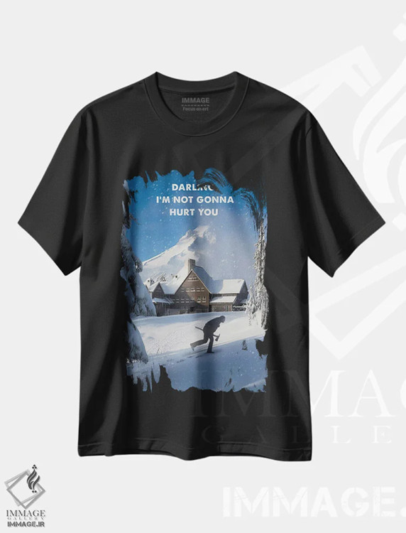 تیشرت مشکی طرح دار جک تورنس، هنر دیجیتال اثر ۲ توست دیزاین | فروشگاه ایماژ