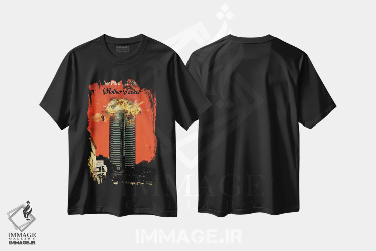 تیشرت مشکی طرح دار هنر فیلم سفر جان سخت، هنر دیجیتال اثر ۲ توست دیزاین | immage.ir