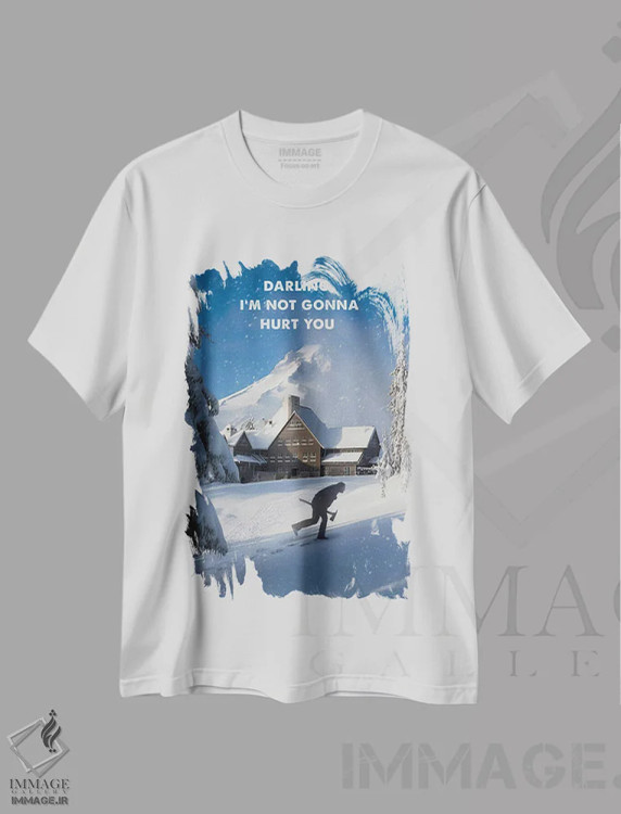 تیشرت سفید طرح دار جک تورنس، هنر دیجیتال اثر ۲ توست دیزاین | immage.ir