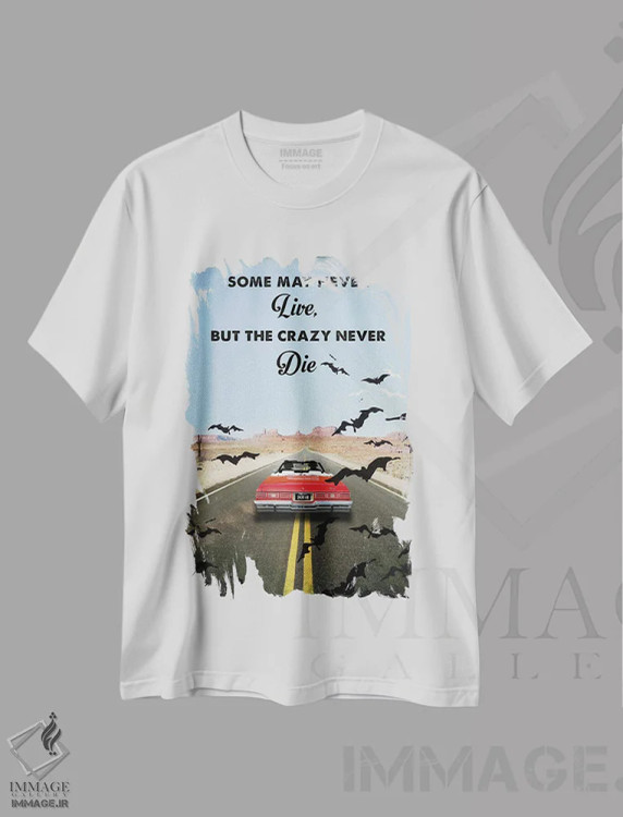 تیشرت سفید طرح دار هنر فیلم سفر ترس و نفرت در لاس وگاس، هنر دیجیتال اثر ۲ توست دیزاین | immage.ir