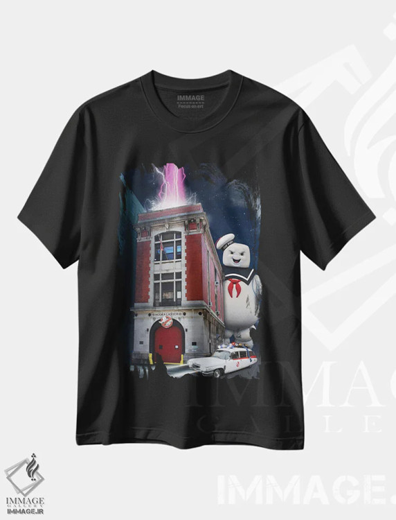 تیشرت مشکی طرح دار هنر فیلم سفر شکارچیان روح، هنر دیجیتال اثر ۲ توست دیزاین | immage.ir