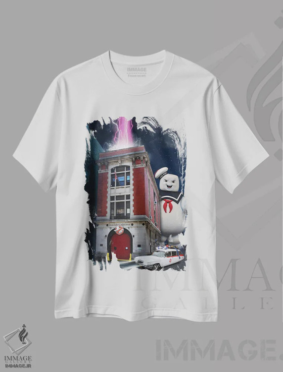 تیشرت سفید طرح دار هنر فیلم سفر شکارچیان روح، هنر دیجیتال اثر ۲ توست دیزاین | فروشگاه ایماژ