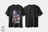 تیشرت مشکی طرح دار هنر فیلم سفر شکارچیان روح، هنر دیجیتال اثر ۲ توست دیزاین | immage.ir