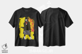 تیشرت مشکی طرح دار گوگو یوباری در بیل را بکش، هنر دیجیتال اثر ۲ توست دیزاین | فروشگاه ایماژ