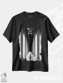 تیشرت مشکی طرح دار هنر فیلم سفر تلقین، هنر دیجیتال اثر ۲ توست دیزاین | فروشگاه ایماژ