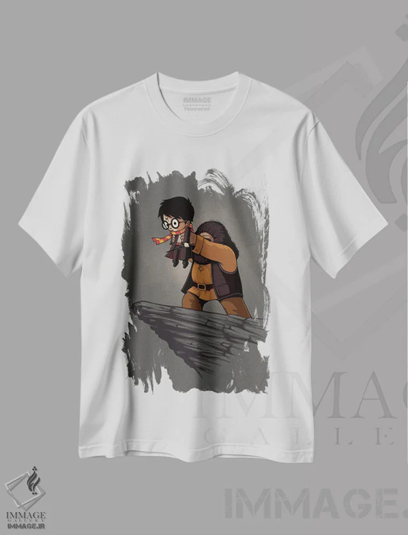 تیشرت سفید طرح دار پادشاه جادویی، هنر دیجیتال اثر نائولیتو | فروشگاه ایماژ