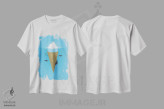 تیشرت سفید طرح دار بخش پنهان کوه یخ، هنر دیجیتال اثر نائولیتو | immage.ir