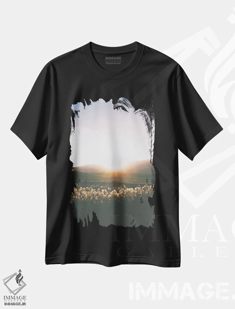 تیشرت مشکی طرح دار درود بر ملکه، مدیوم اثر نیـرز فوتوگرافی | immage.ir