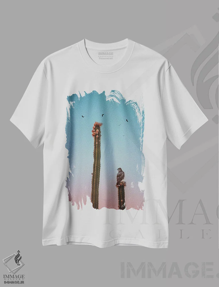 تیشرت سفید طرح دار شکار شبانه، مدیوم اثر نیـرز فوتوگرافی | immage.ir