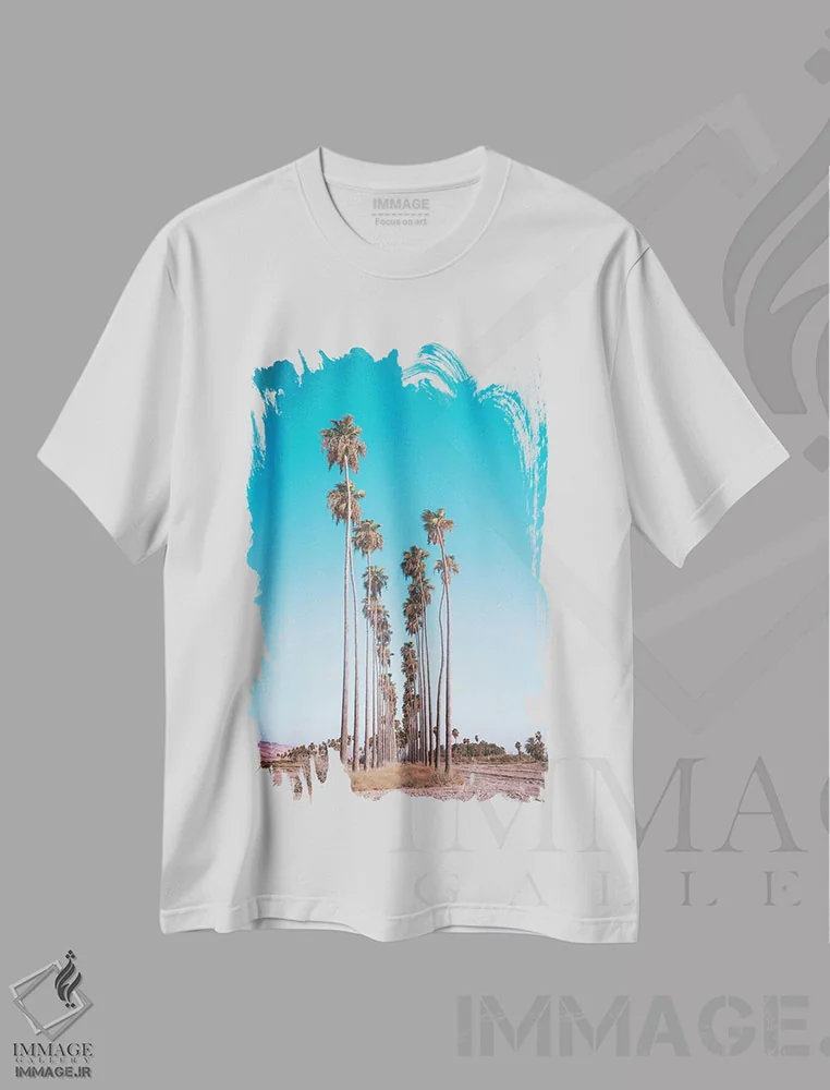 تیشرت سفید طرح دار خیابان عریض، مدیوم اثر نیـرز فوتوگرافی | immage.ir