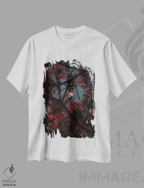 تیشرت سفید طرح دار چون احساس می کنم، مدیوم اثر نیـرز فوتوگرافی | immage.ir