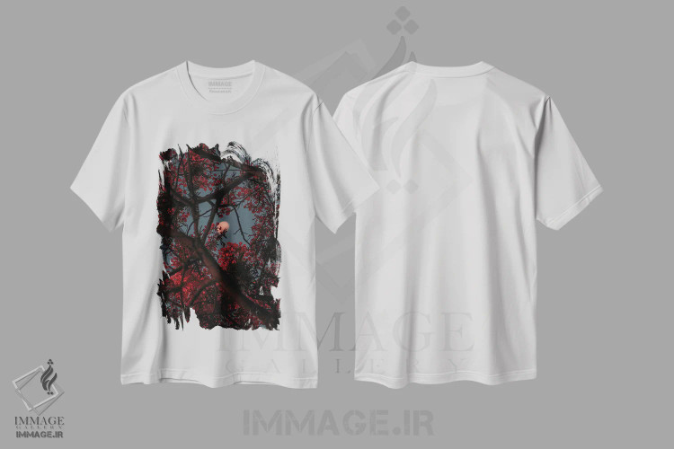 تیشرت سفید طرح دار چون احساس می کنم، مدیوم اثر نیـرز فوتوگرافی | immage.ir