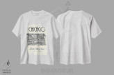 تیشرت سفید طرح دار نقشه شهر شیکاگو، تزئینی اثر نوردیک پرینت استودیو | فروشگاه ایماژ