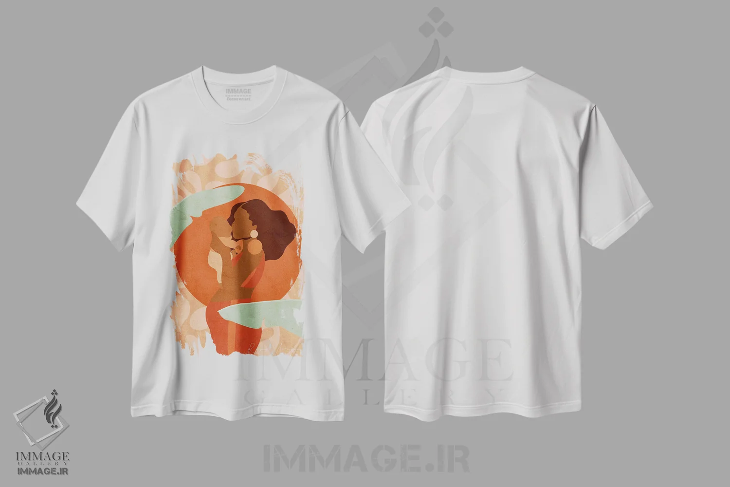 تیشرت سفید طرح دار نشئهٔ پس از زایمان، هنر آمریکایی آفریقایی تبار اثر رینا نوریگا | immage.ir