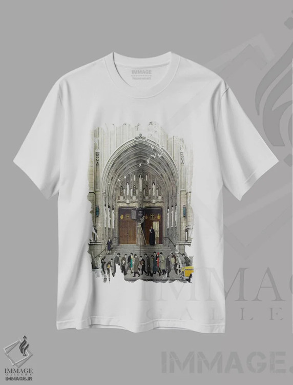 تیشرت سفید طرح دار چشم هایت را بالا ببر، هنر فاخر کلاسیک اثر نورمن راکول | immage.ir