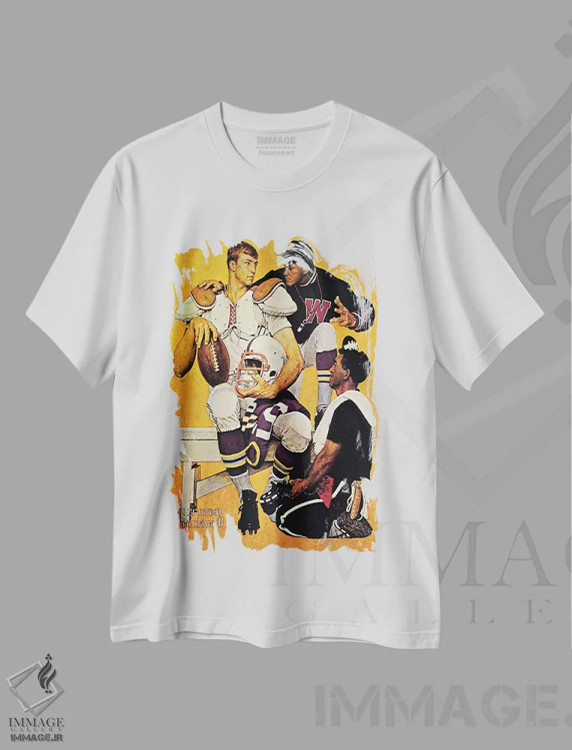 تیشرت سفید طرح دار تازه وارد، هنر آمریکایی آفریقایی تبار اثر نورمن راکول | immage.ir