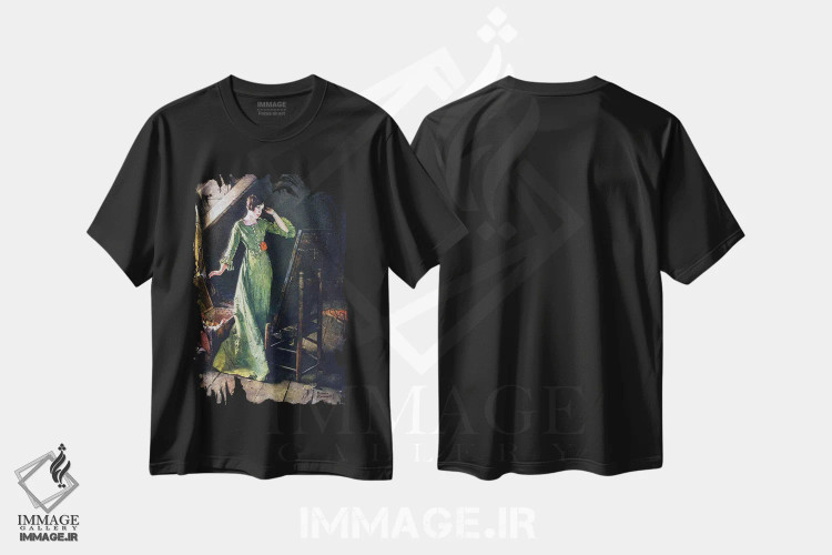تیشرت مشکی طرح دار گنجینه ها، هنر فاخر کلاسیک اثر نورمن راکول | immage.ir