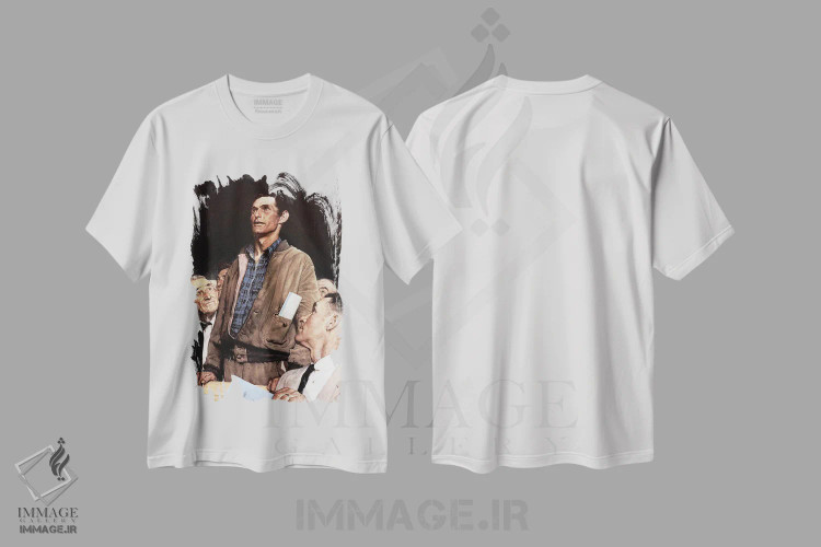 تیشرت سفید طرح دار آزادی بیان، هنر فاخر کلاسیک اثر نورمن راکول | فروشگاه ایماژ