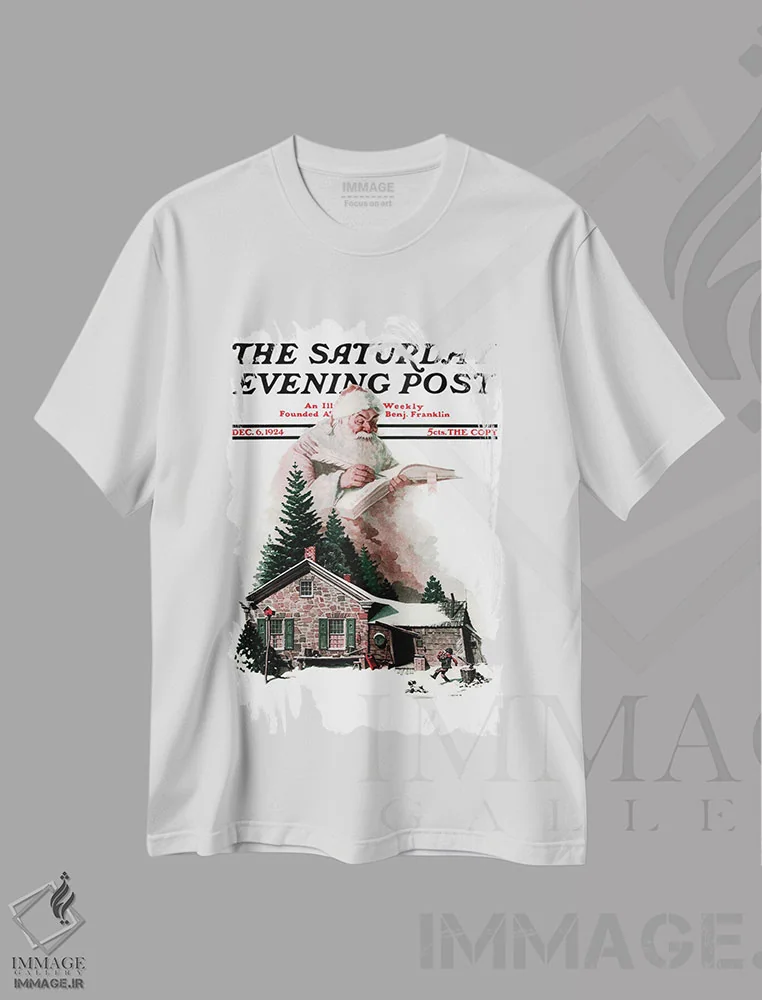 تیشرت سفید طرح دار کارهای نیک، هنر فاخر کلاسیک اثر نورمن راکول | فروشگاه ایماژ