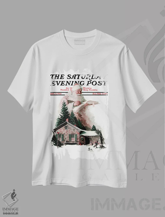 تیشرت سفید طرح دار کارهای نیک، هنر فاخر کلاسیک اثر نورمن راکول | فروشگاه ایماژ