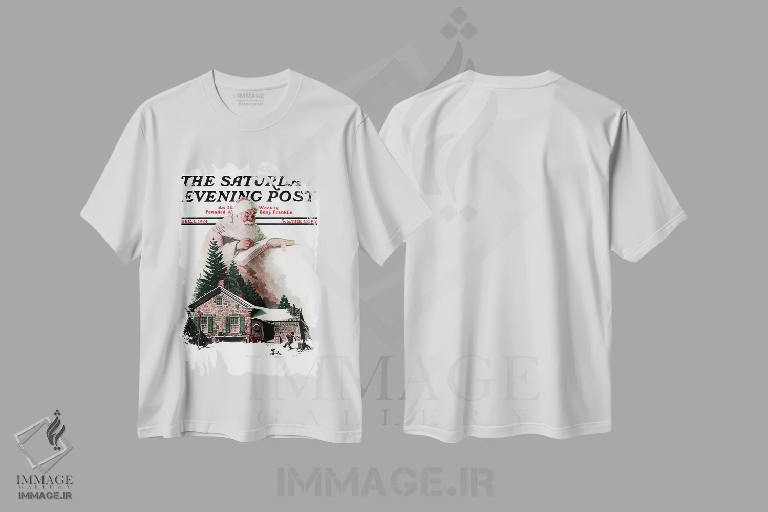 تیشرت سفید طرح دار کارهای نیک، هنر فاخر کلاسیک اثر نورمن راکول | فروشگاه ایماژ