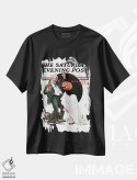 تیشرت مشکی طرح دار هالووین، هنر فاخر کلاسیک اثر نورمن راکول | فروشگاه ایماژ