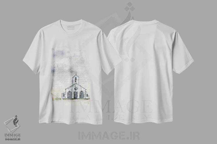 تیشرت سفید طرح دار عبادتگاه کوچک Haven، دکور معاصر اثر جولی نورکوس | immage.ir