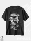 تیشرت مشکی طرح دار موتور ماشین مسابقه درگ، مدیوم اثر نیک ریو | immage.ir