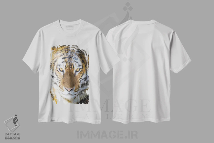 تیشرت سفید طرح دار نگهبان جنگل، مدیوم اثر نیک ریو | فروشگاه ایماژ