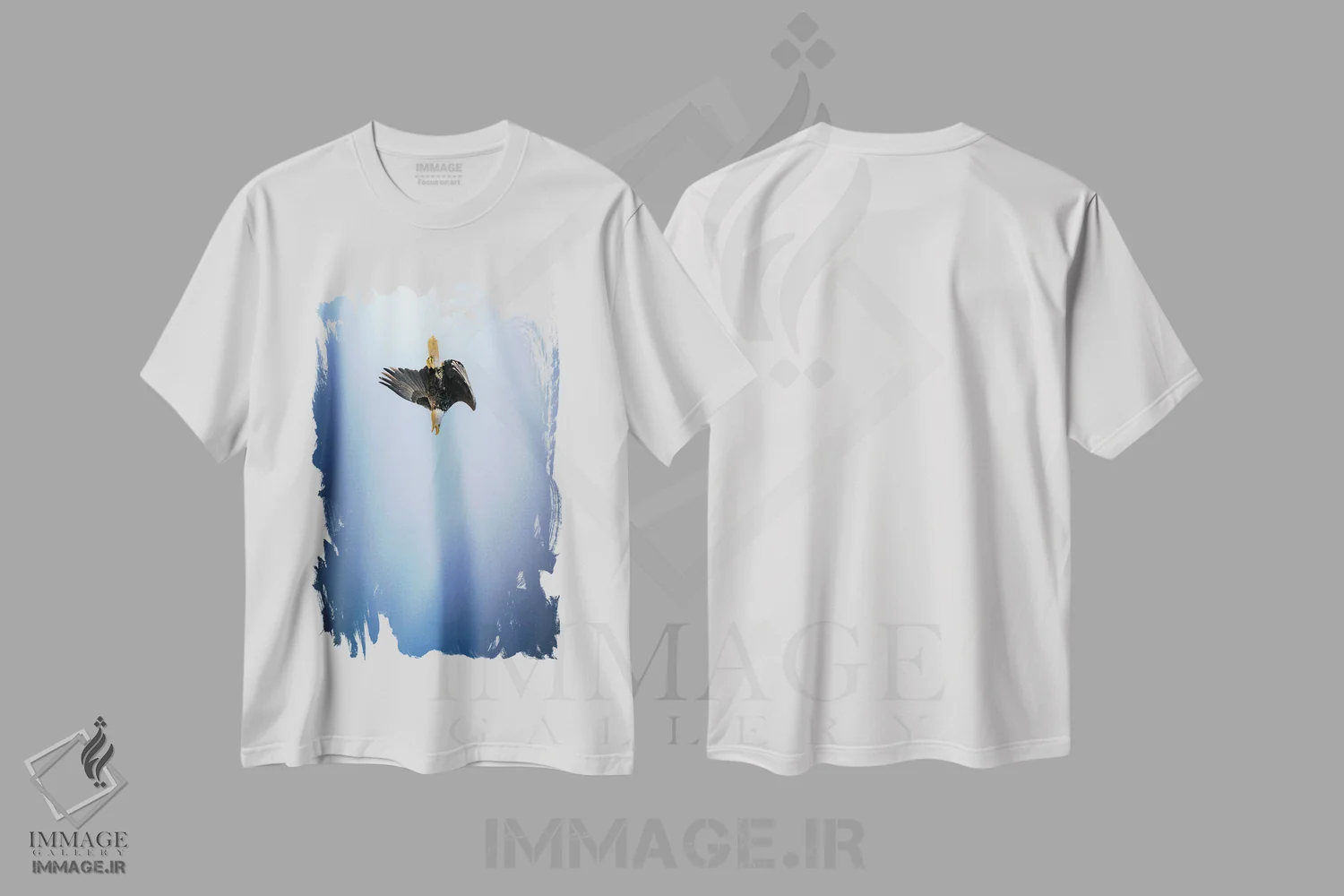 تیشرت سفید طرح دار آسمان پیما، مدیوم اثر نیک ریو | immage.ir
