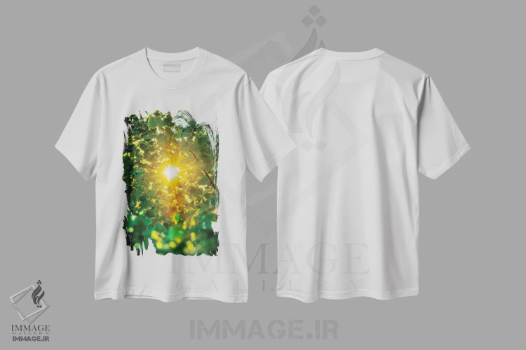 تیشرت سفید طرح دار ستارهٔ صبحگاهی، مدیوم اثر نیک ریو | فروشگاه ایماژ