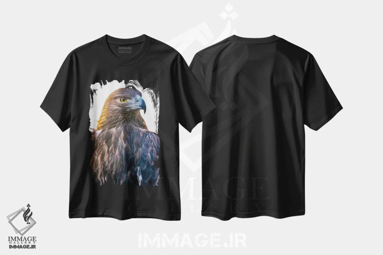 تیشرت مشکی طرح دار غرور سپاسگزار، مدیوم اثر نیک ریو | immage.ir