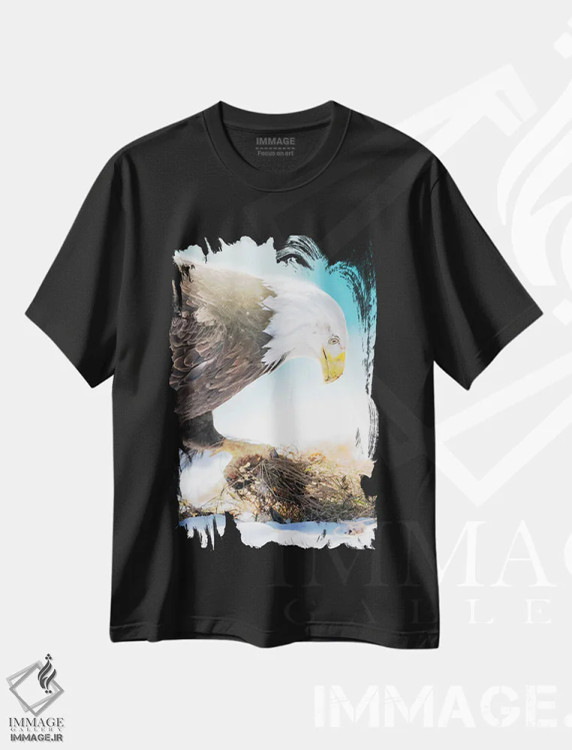 تیشرت مشکی طرح دار تشنگی بیشتر، مدیوم اثر نیک ریو | immage.ir