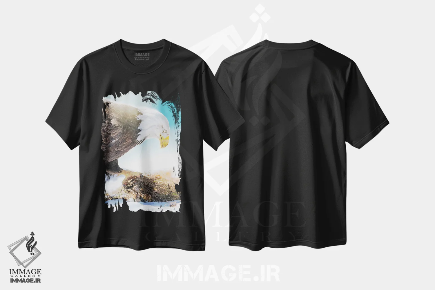 تیشرت مشکی طرح دار تشنگی بیشتر، مدیوم اثر نیک ریو | immage.ir
