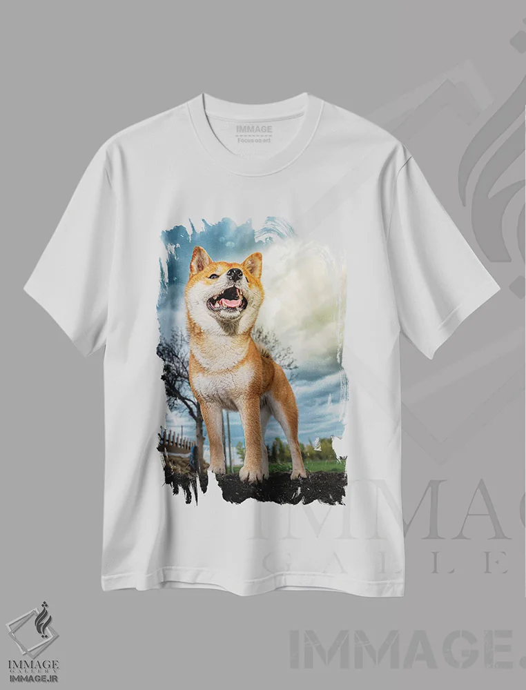 تیشرت سفید طرح دار قهرمان شیبا اینو، مدیوم اثر نیک ریو | immage.ir