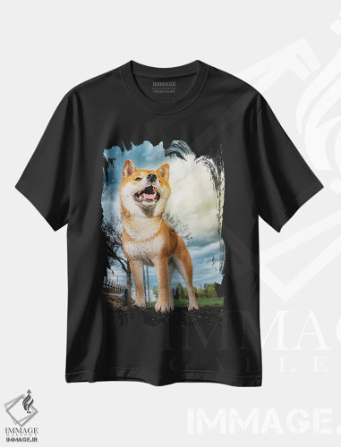 تیشرت مشکی طرح دار قهرمان شیبا اینو، مدیوم اثر نیک ریو | فروشگاه ایماژ