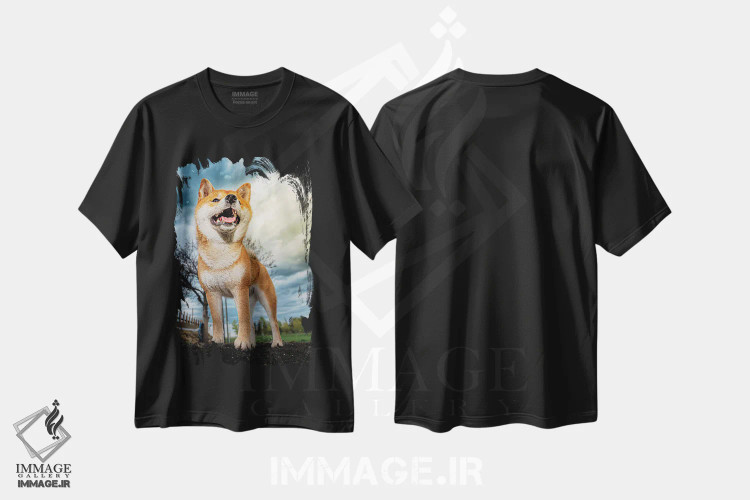 تیشرت مشکی طرح دار قهرمان شیبا اینو، مدیوم اثر نیک ریو | فروشگاه ایماژ