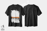 تیشرت مشکی طرح دار پیانوی خاکی، تزئینی اثر نیسه کرونا | فروشگاه ایماژ