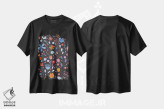 تیشرت مشکی طرح دار چمنزار انگلیسی تیره، هنر دیجیتال اثر نیک اسکویرل | immage.ir