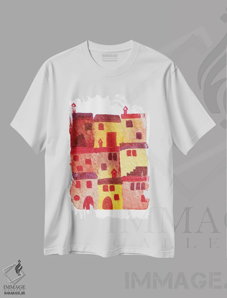 تیشرت سفید طرح دار توسکانی، دکور معاصر اثر نیک اسکویرل | immage.ir