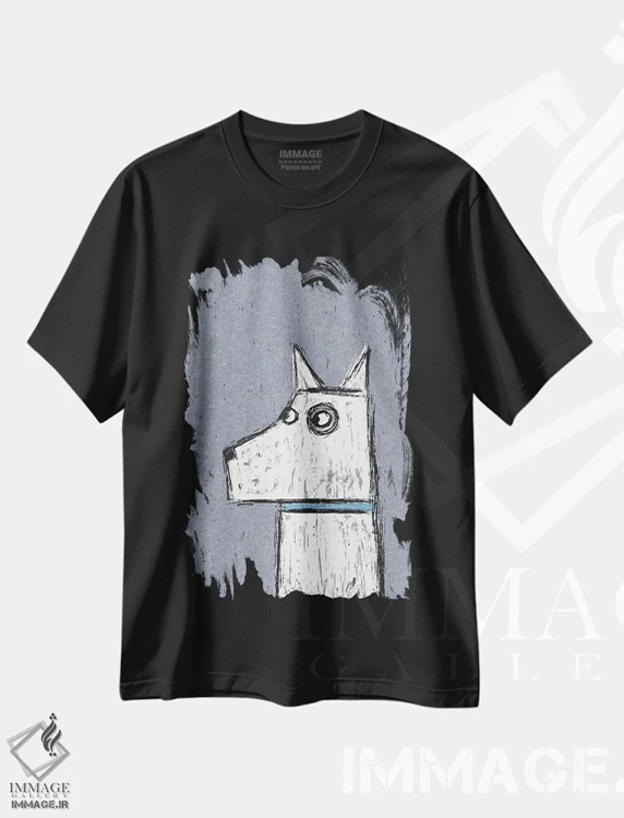 تیشرت مشکی طرح دار آرتور، تزئینی اثر نیک اسکویرل | فروشگاه ایماژ