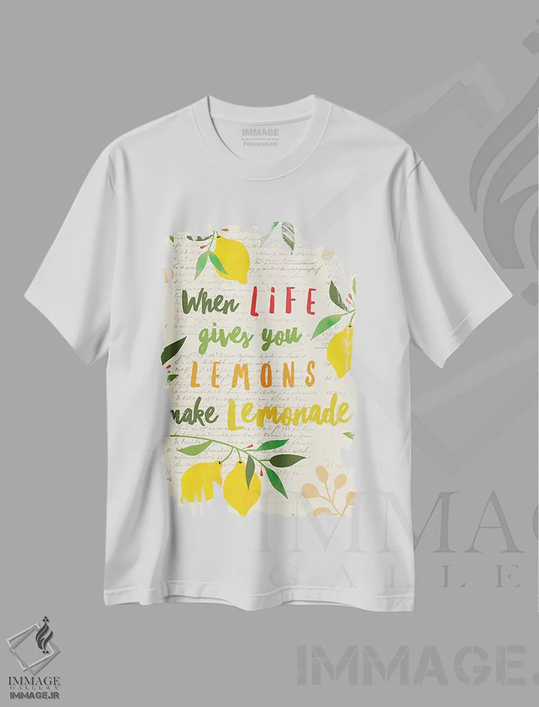تیشرت سفید طرح دار تازه بازار ۳، تزئینی اثر نینا سوِن | immage.ir