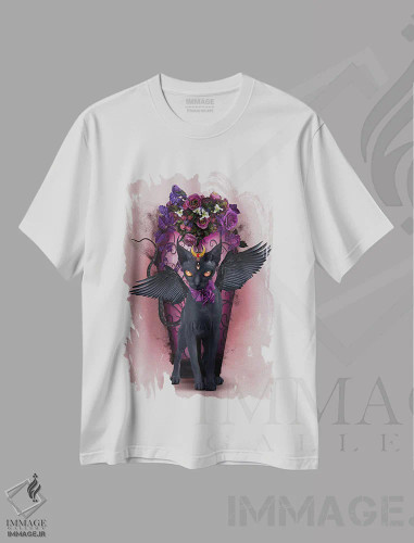 تیشرت سفید طرح دار بستت، دکوراسیون جایگزین اثر ناتالی شو | فروشگاه ایماژ