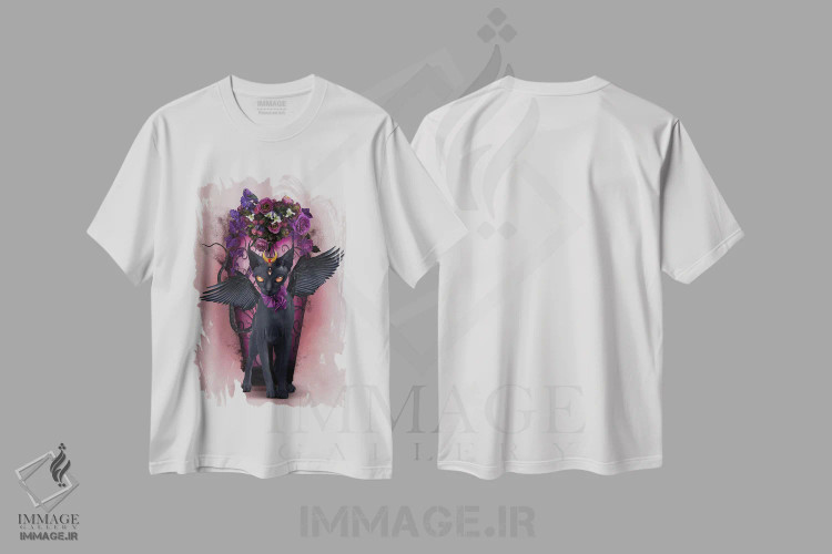 تیشرت سفید طرح دار بستت، دکوراسیون جایگزین اثر ناتالی شو | فروشگاه ایماژ