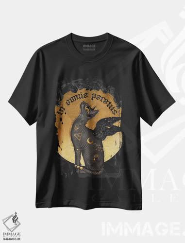 تیشرت مشکی طرح دار برای همه چیز آماده ام، دکوراسیون جایگزین اثر ناتالی شو | فروشگاه ایماژ