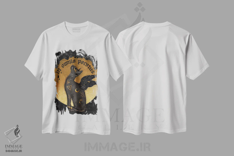 تیشرت سفید طرح دار برای همه چیز آماده ام، دکوراسیون جایگزین اثر ناتالی شو | immage.ir