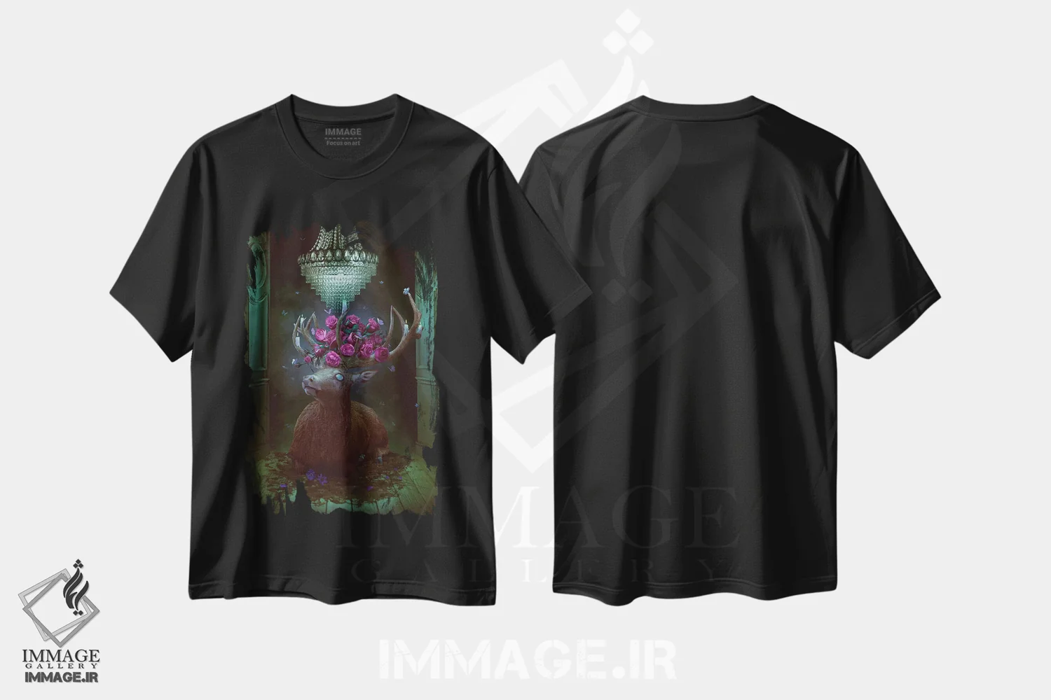 تیشرت مشکی طرح دار فرارسیدن شب، دکوراسیون جایگزین اثر ناتالی شو | immage.ir