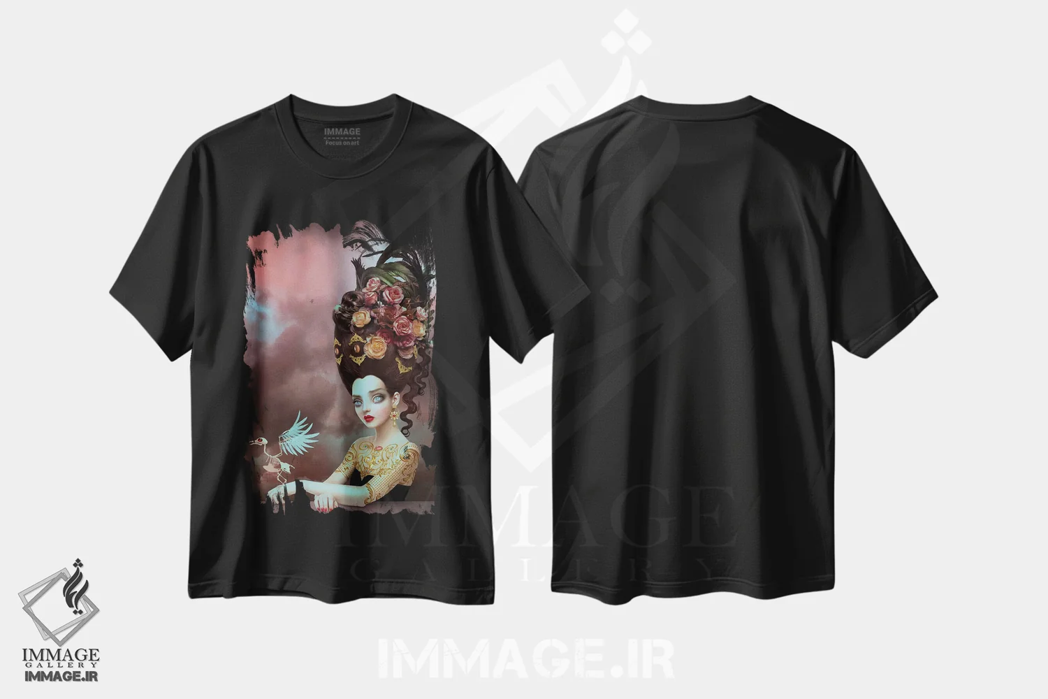 تیشرت مشکی طرح دار آرامش، دکوراسیون جایگزین اثر ناتالی شو | immage.ir