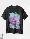 تیشرت مشکی طرح دار هورتانسیا یاسی، دکور معاصر اثر ناتالی مک | فروشگاه ایماژ
